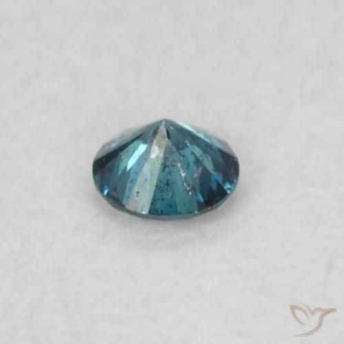 Diamante Azul Natural 0.04ct, Redondo, VS-SI