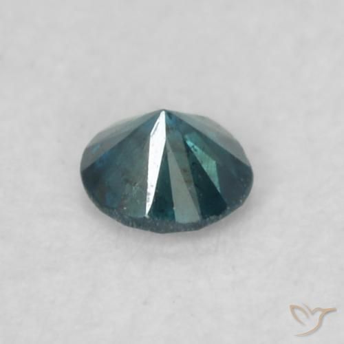 Diamante Azul Natural 0.06ct, Redondo, VS-SI