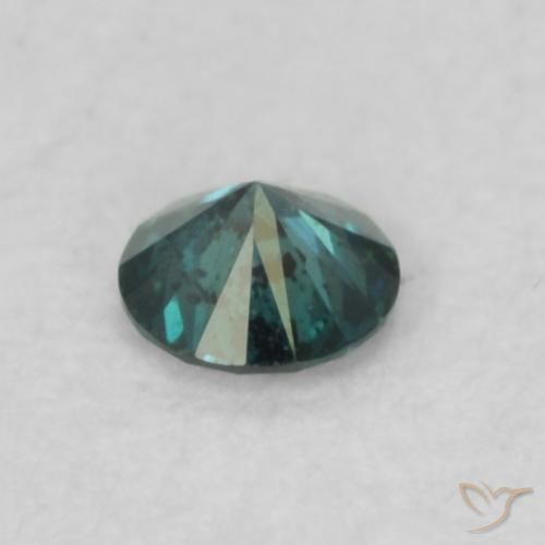 Diamante Azul Natural 0.06ct, Redondo, VS-SI