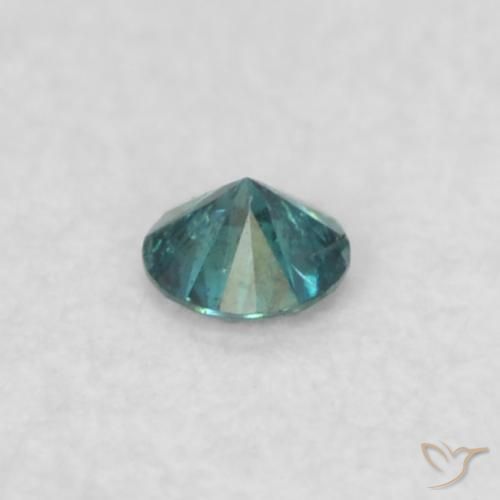 Diamante Azul Natural 0.03ct, Redondo, SI