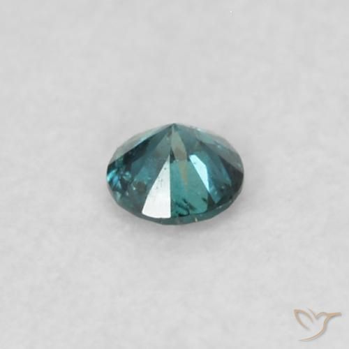 Diamante Azul Natural 0.02ct, Corte Redondo, VS