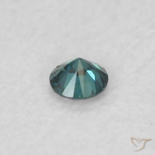 Diamante Azul Natural 0.02ct, Redondo, VS