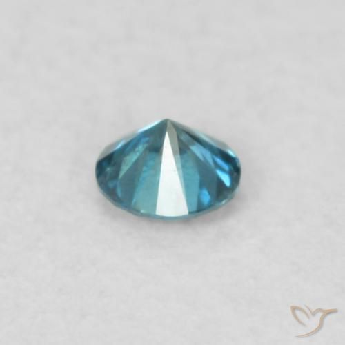 Diamante Azul Natural 0.04ct, Redondo, VS