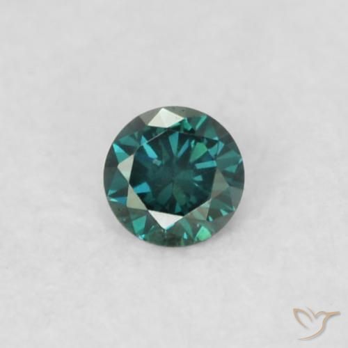0.02ct Natural Verde Diamante, Redondo, VS
