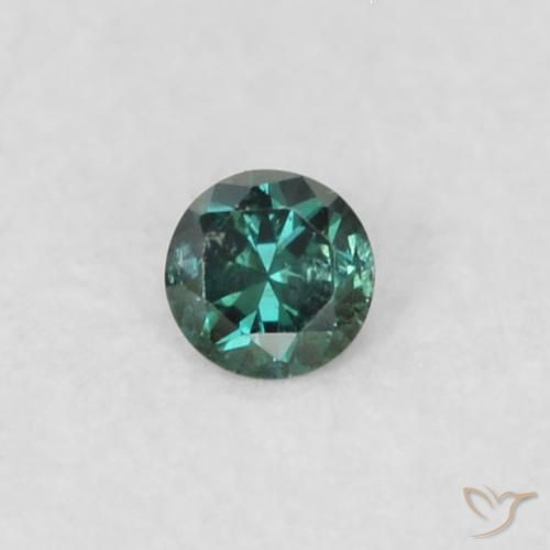 0.02ct Natural Verde Diamante, Redondo, VS