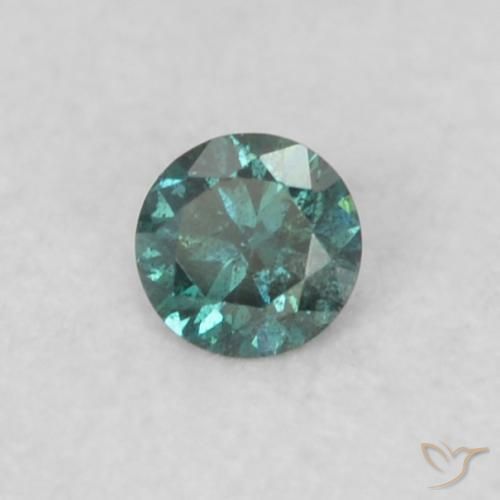 Diamante Verde Natural 0.04ct, Redondo, VS