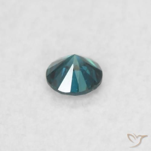 Diamante Azul Natural 0.02ct, Redondo, VS