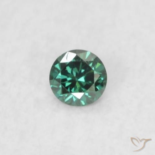 Diamante Verde Natural 0.02ct, Redondo, VS