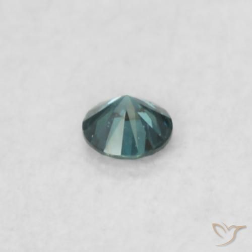 Diamante Azul Natural 0.02ct, Redondo, VS