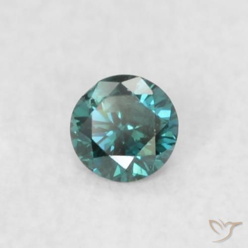 Diamante Azul Natural 0.04ct, Redondo, VVS-VS