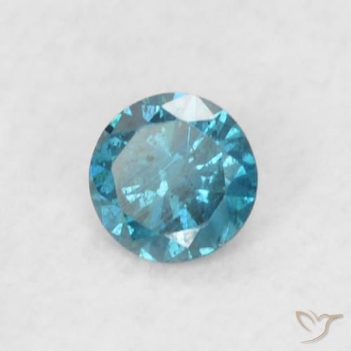 Diamante Azul Natural 0.05ct, Redondo, VS
