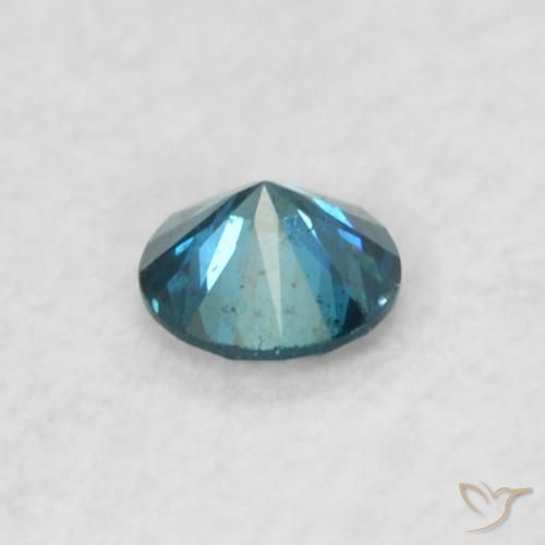 Diamante Azul Natural 0.05ct, Redondo, VS