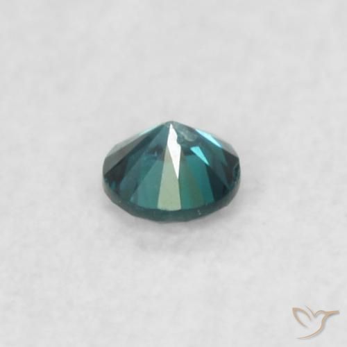 Diamante Azul Natural 0.02ct, Redondo, VS