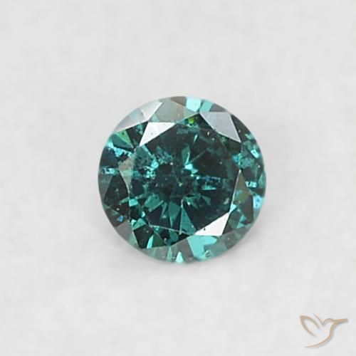Diamante Verde Natural 0.03ct, Redondo, SI