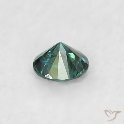 Diamante Azul Natural 0.03ct, Redondo, SI