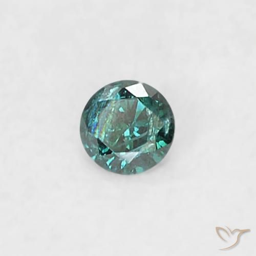 Diamante Azul Natural 0.02ct, Redondo, SI