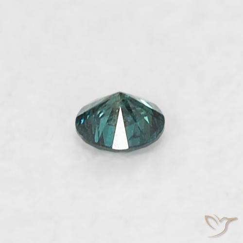Diamante Azul Natural 0.02ct, Redondo, SI