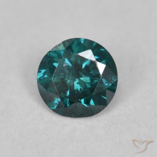 Diamante Verde Natural 0.12ct, Redondo, SI