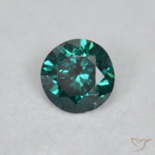 Diamante Verde Natural 0.04ct, Redondo, VVS-VS