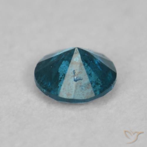 Diamante Azul Natural 0.07ct, Redondo, SI