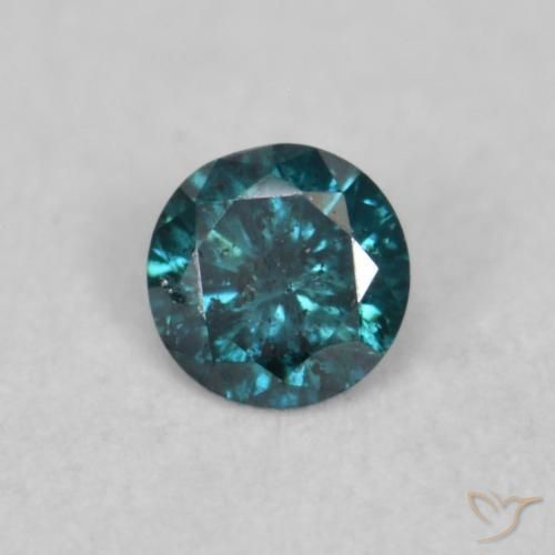 Diamante Azul Natural 0.04ct, Redondo, SI