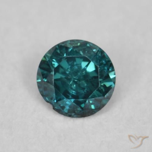 Diamante Verde Natural 0.06ct, Redondo, SI