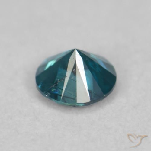 Diamante Azul Natural 0.07ct, Redondo, VVS-VS
