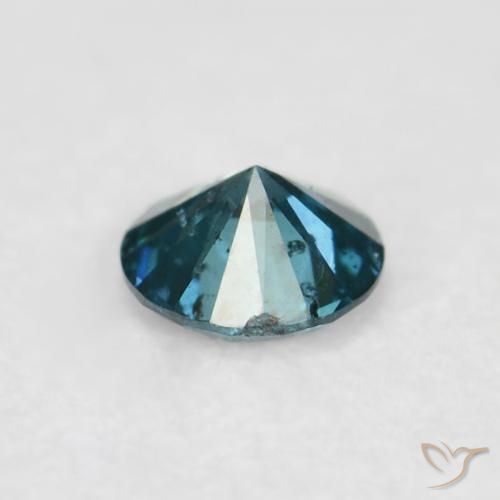 Diamante Azul Natural 0.06ct, Redondo, VVS-VS