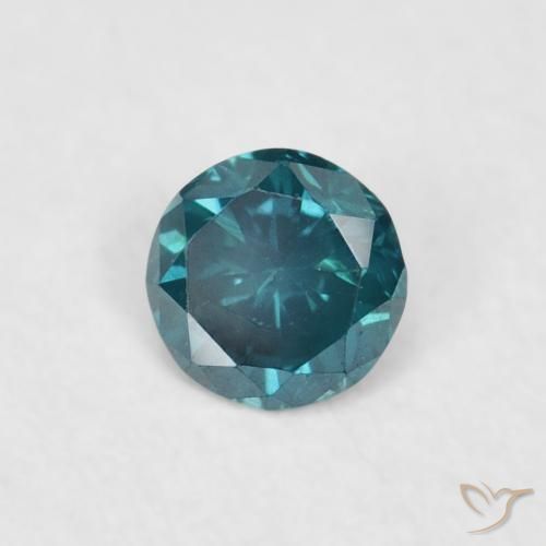 Diamante Azul Natural 0.05ct, Redondo, VVS-VS