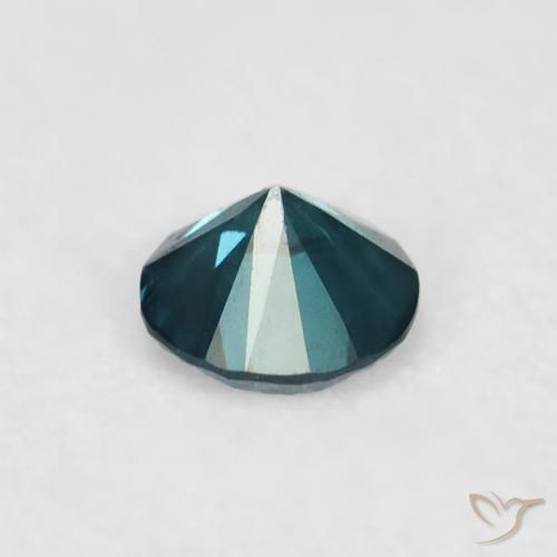 Diamante Azul Natural 0.05ct, Redondo, VVS-VS