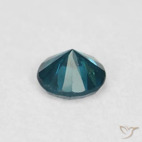 Diamante Azul Natural 0.03ct, Redondo, VVS-VS