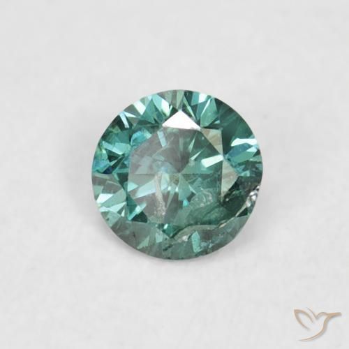 Diamante Verde Natural 0.06ct, Redondo, VVS-VS