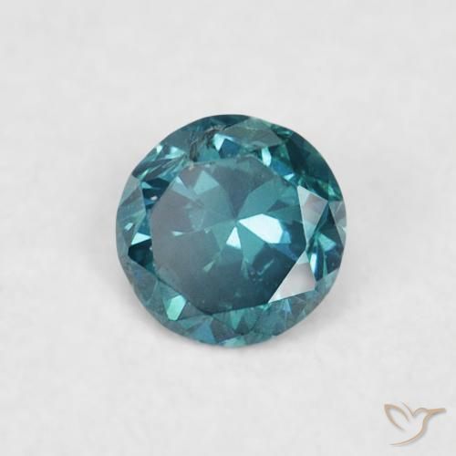 Diamante Azul Natural 0.05ct, Redondo, VVS-VS