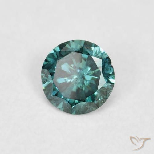 Diamante Verde Natural 0.09ct, Redondo, VVS-VS