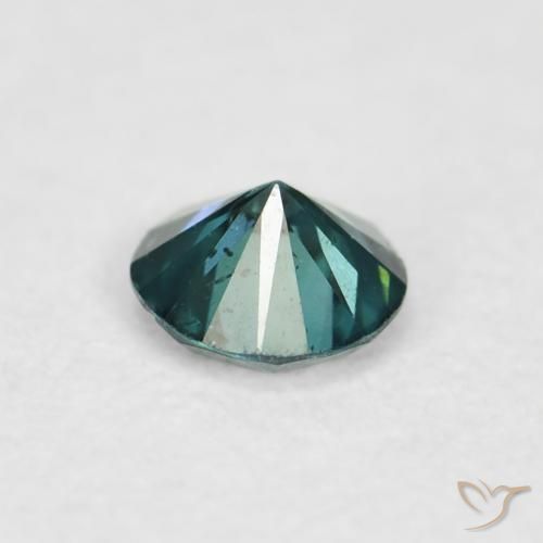 Diamante Verde Natural 0.09ct, Redondo, VVS-VS
