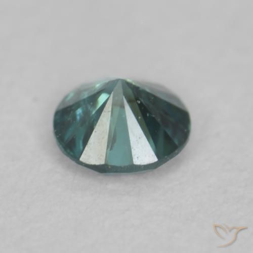 Diamante Verde Natural 0.09ct, Redondo, VVS-VS