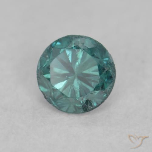 Diamante Verde Natural 0.10ct, Redondo, VVS-VS