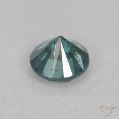 Diamante Verde Natural 0.10ct, Redondo, VVS-VS