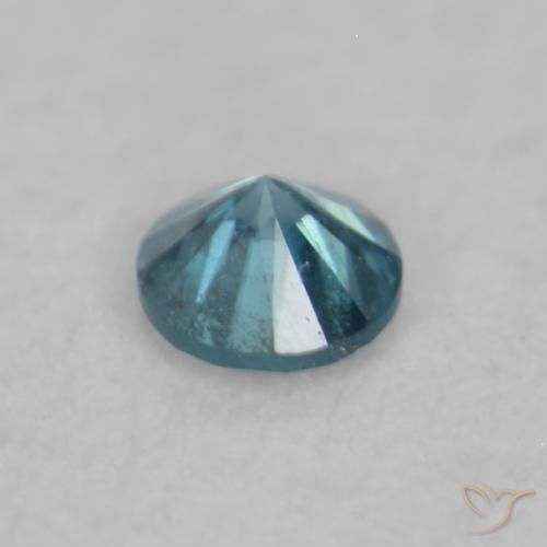 Diamante Azul Natural 0.03ct, Redondo, VVS-VS