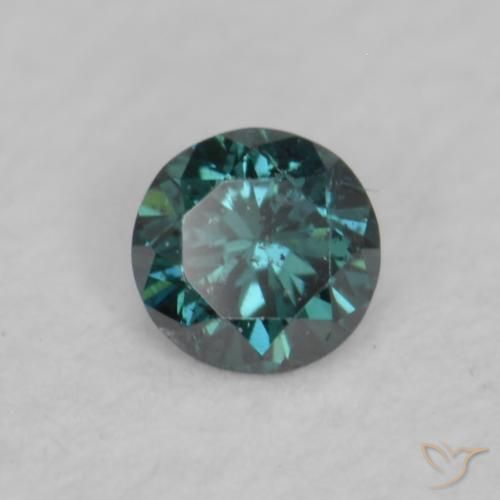 Diamante Azul Natural 0.03ct, Redondo, VVS-VS