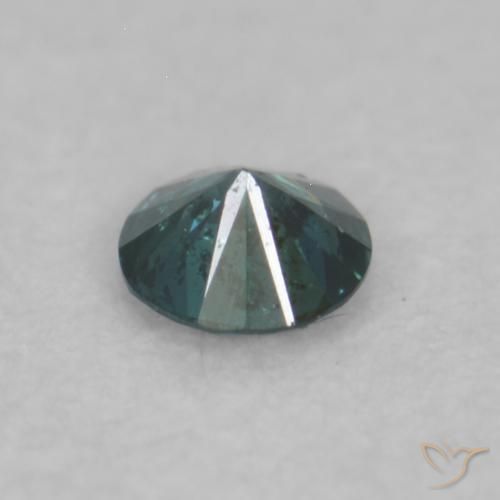 Diamante Azul Natural 0.03ct, Redondo, VVS-VS