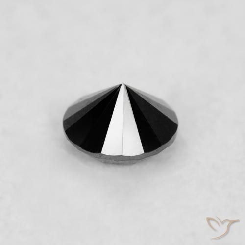 Diamante Preto Natural 0.02ct, Redondo, Opaco