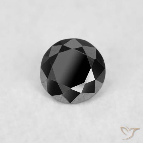 Diamante Preto Natural 0.02ct, Redondo, Opaco