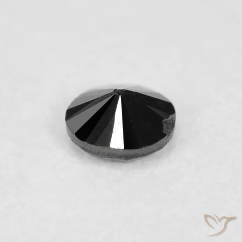 Diamante Preto Natural 0.03ct, Redondo, Opaco