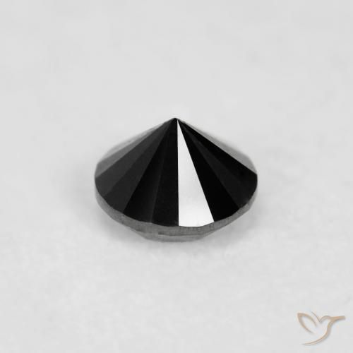 Diamante Preto Natural 0.02ct, Redondo, Opaco