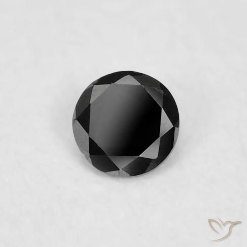 Diamante Preto Natural 0.02ct, Redondo, Opaco