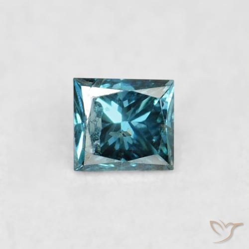 0.06ct Natural Azul Diamante, Quadrado, VS