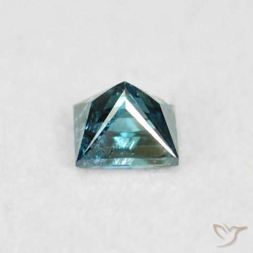 Diamante Azul Natural 0.06ct, Quadrado, VS