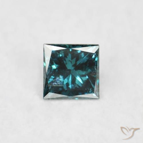 0.05ct Natural Azul Diamante, Quadrado, VS