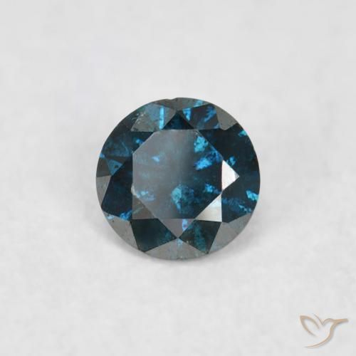 Diamante Azul Natural 0.06ct, Redondo, VS